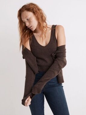 Madewell Carleton V-Neck Sweater Tank